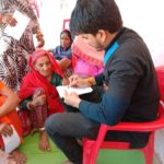 Dr Vikash Parashar treating people